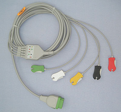 GE-Marquette 5 clip lead ECG Monitor Cable